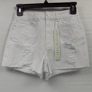 Watch L.A. LS8488 White Denim Shorts NWT Mult Size